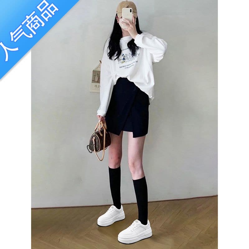 SUNTEK厚底小白鞋女2023春夏季新款舒适ins板鞋休闲鞋百搭小白鞋子女鞋图片