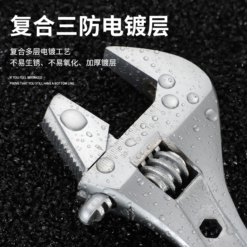 活动扳手工具套装万能活口管钳五金大全多功能大开口卫浴扳子全套高清大图