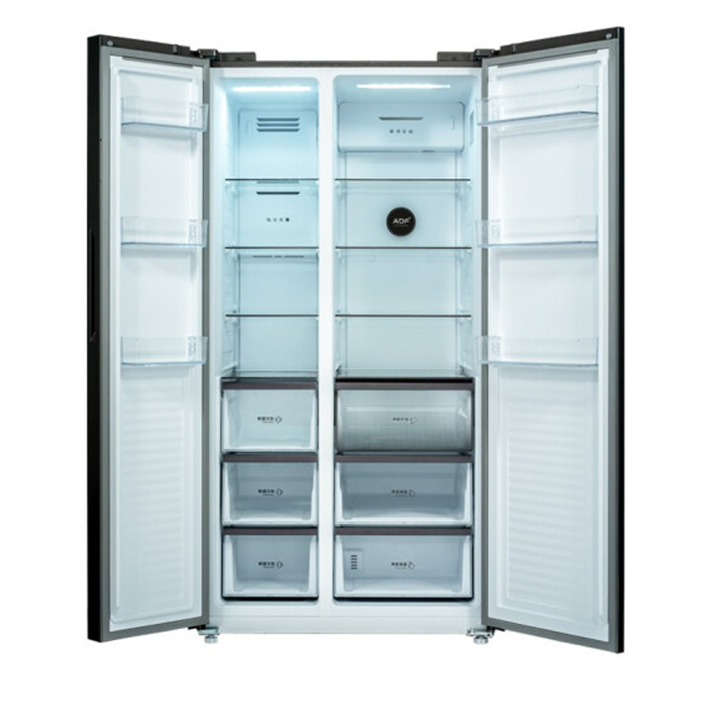 美菱(MELING) BCD-626WPB 626升风冷无霜0.1度一级双变频家用低噪节能嵌入式对开门冰箱