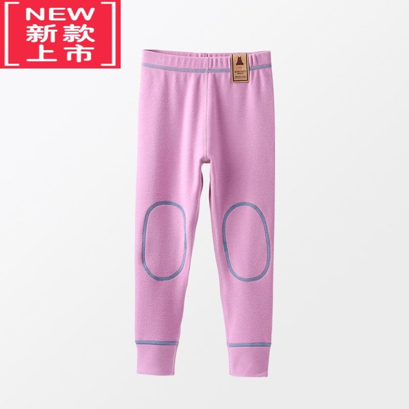 可莉允女童德绒保暖裤内穿加厚护膝宝宝秋裤加绒秋冬款儿童薄绒裤子新款图片