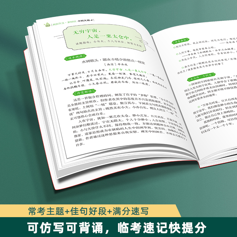 小材大用2·满分段子铺 2023疯狂阅读素材控小材大用 [正版]2023疯狂作文素材控小材大用4本高考作文素材高分技巧名高清大图