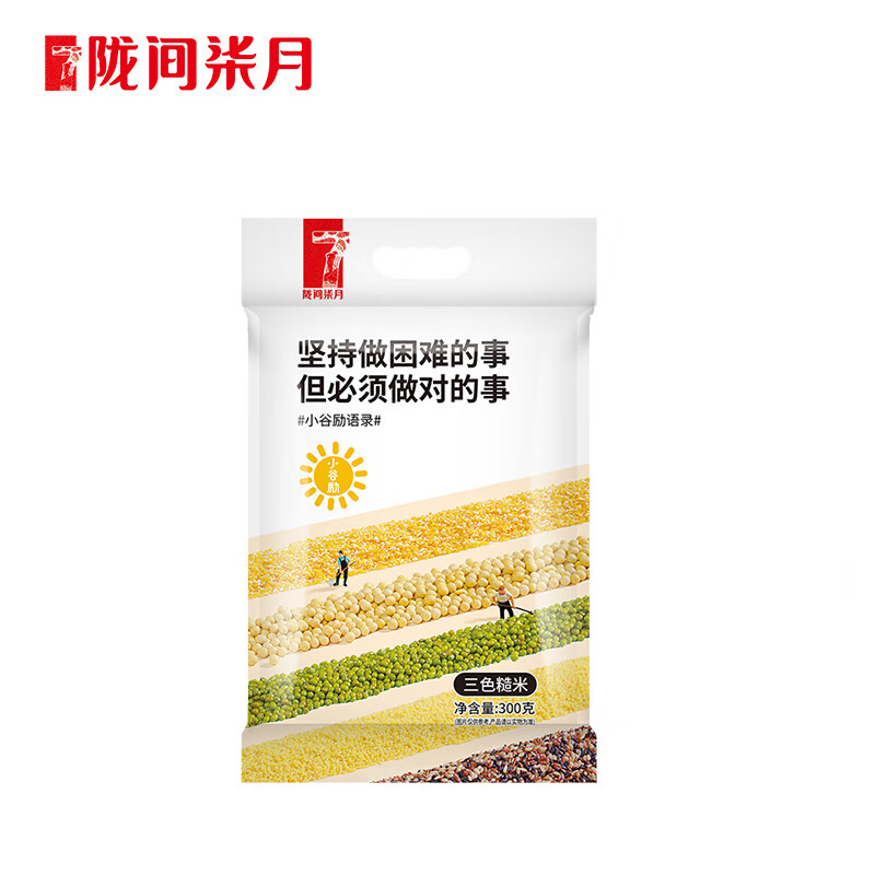 陇间柒月小谷励三色糙米300g