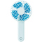 名创优品(miniso) 手持便携式迷你 充电桌面可折叠扇子(蓝色)