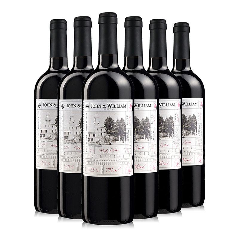 欧瑞安 约翰威廉干红葡萄酒750ml*6支装