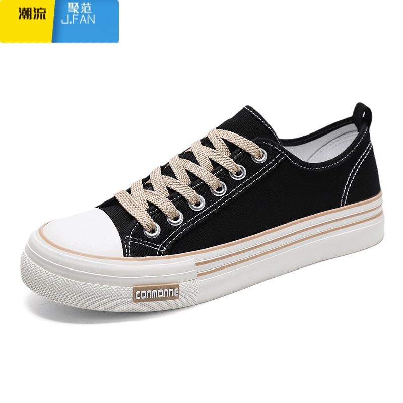 聚范帆布男鞋夏季透气布鞋男款鞋子男生运动休闲板鞋学生潮流百搭潮鞋高清大图