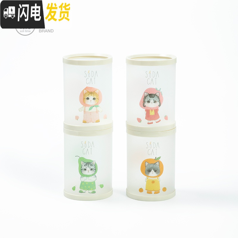 三维工匠笔筒创意时尚多功能可爱女小学生桌面收纳盒办公用品韩版个性ins摆件简约小清新大容量儿童笔桶 哼哼猪-D款高清大图