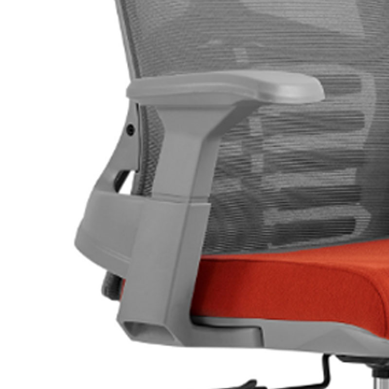 初嘉CJ-7107办公椅转椅电脑椅网布学习椅中背职员椅 灰框高清大图