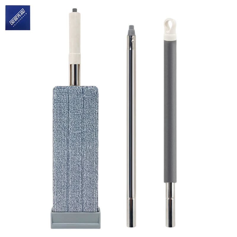 安居先森TTB-800不锈钢杆免手洗挤水平板拖把干湿两用尘推墩布图片