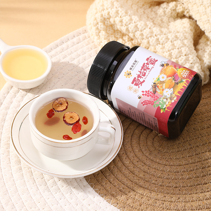 蜂采花蜜 成熟柑橘蜜500g*1瓶自然甜蜜质地浓稠清甜不腻早餐牛奶代餐伴侣瓶装