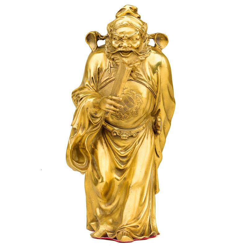 家柏饰(CORATED)铜钟馗摆件天师钟馗伏魔铜像客厅电视柜家居装饰品高清大图