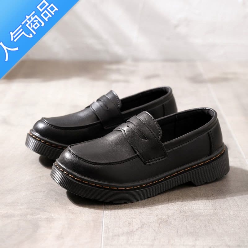 SUNTEK小皮鞋女春季乐福鞋百搭日系学院风jk制服鞋英伦风复古平底单鞋女图片