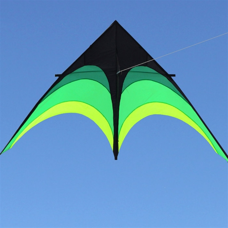 潍坊风筝闪电客2米28米伞布大草原三角风筝清新亮丽