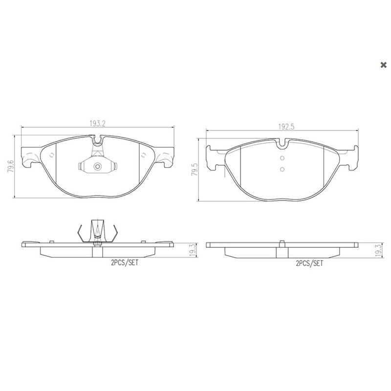 布雷博(brembo)前刹车片.陶瓷P06076N适用于宝马750Li(F01,F02,F03,F04)
