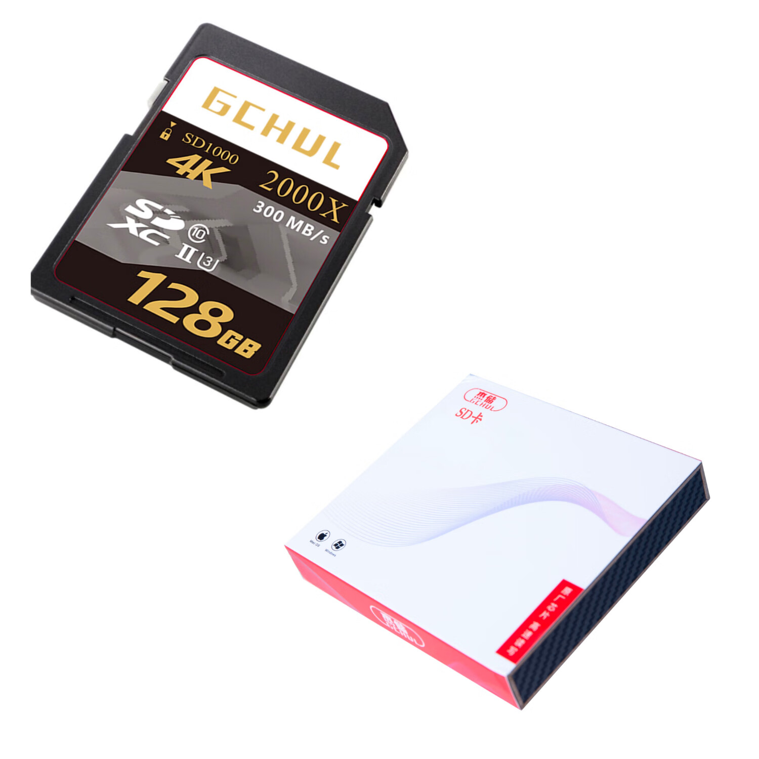 杰储(GCHUL) SD1000 128G SD卡 存储卡 (计价单位:张) 灰色高清大图
