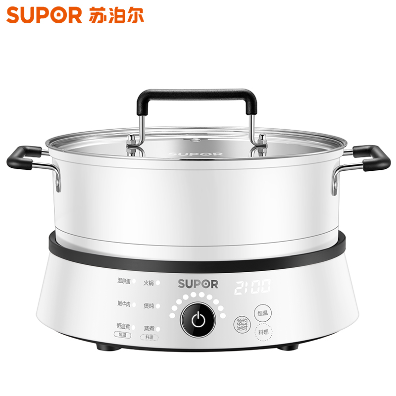苏泊尔(SUPOR)电磁炉 灵敏探温 智能恒温烹饪 旋钮控制 恒温烹饪 智能小巧 小型电磁炉C21-IC51E9