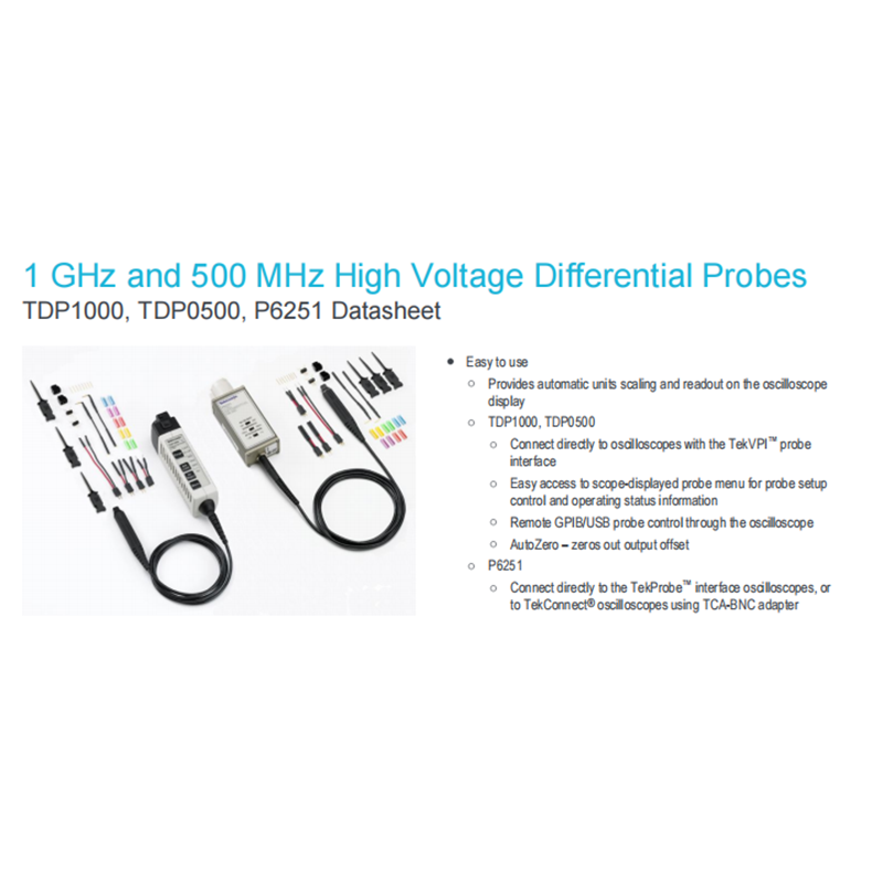 RIGOL 泰克示波器探头TDP1000高频低压隔离探头 TDP1000高清大图