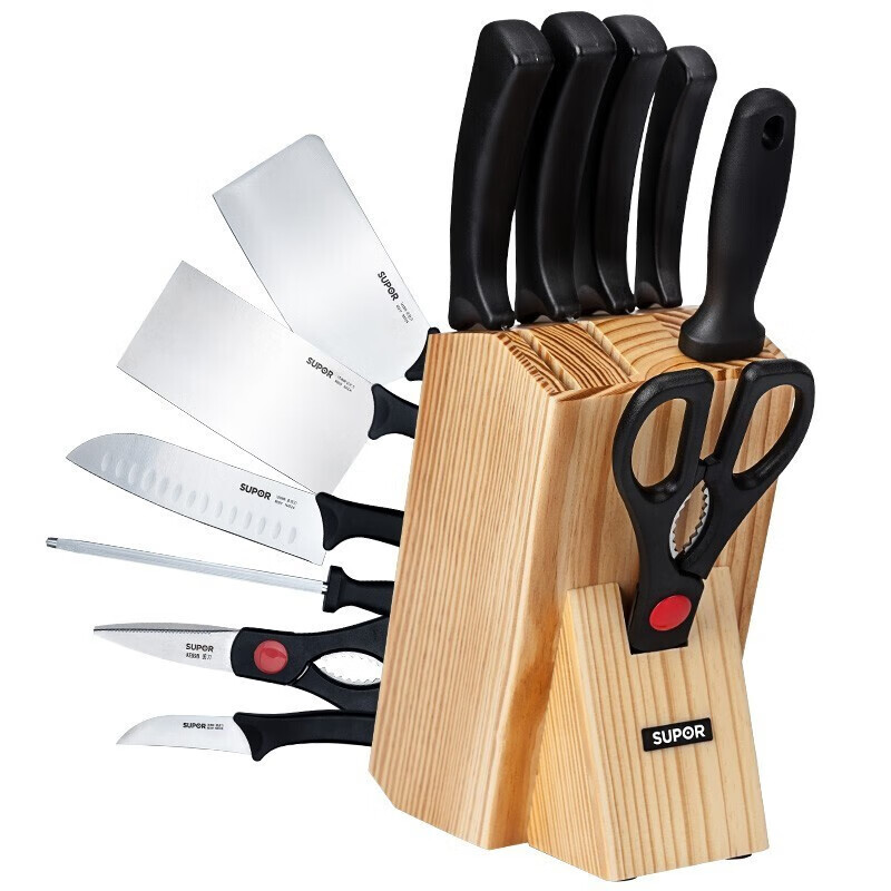 苏泊尔SUPOR多功能厨刀 6寸锋利不锈钢刀身轻松切割带骨肉类菜刀家用厨房必备