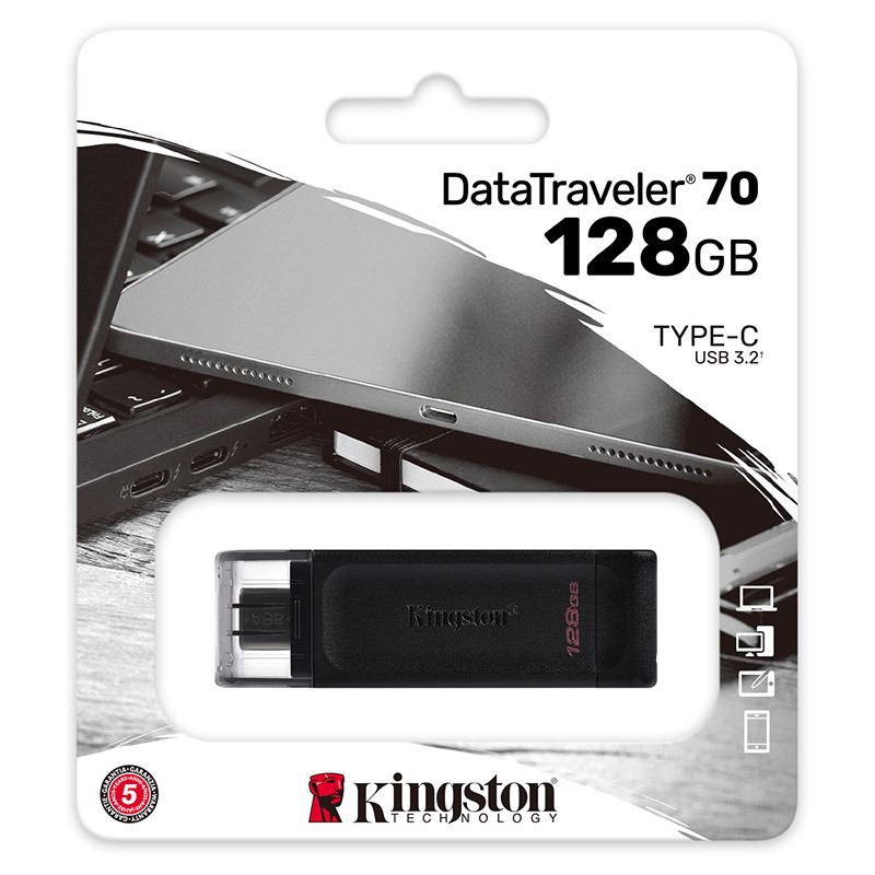 金士顿（Kingston）u盘USB3.2 手机Type-C接口 DT70 高速闪存盘 128G