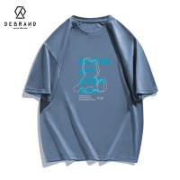 DEBRAND短袖t恤男夏季潮流潮牌体恤圆领休闲半袖衣服大码宽松男装