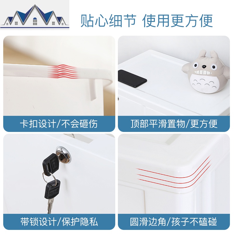 加厚抽屉式收纳柜塑料宝宝储物柜婴儿童衣柜家用玩具组合五斗柜子 三维工匠高清大图