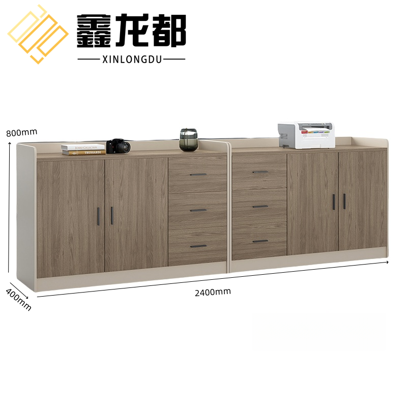 鑫龙都茶水柜 茶水柜矮柜2.4米台 80cm高