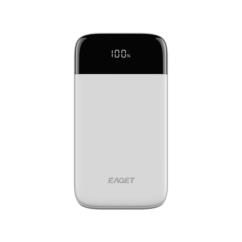 忆捷(EAGET)快充电源锂电池 20W 10000毫安3接口便携式EQ20-白色