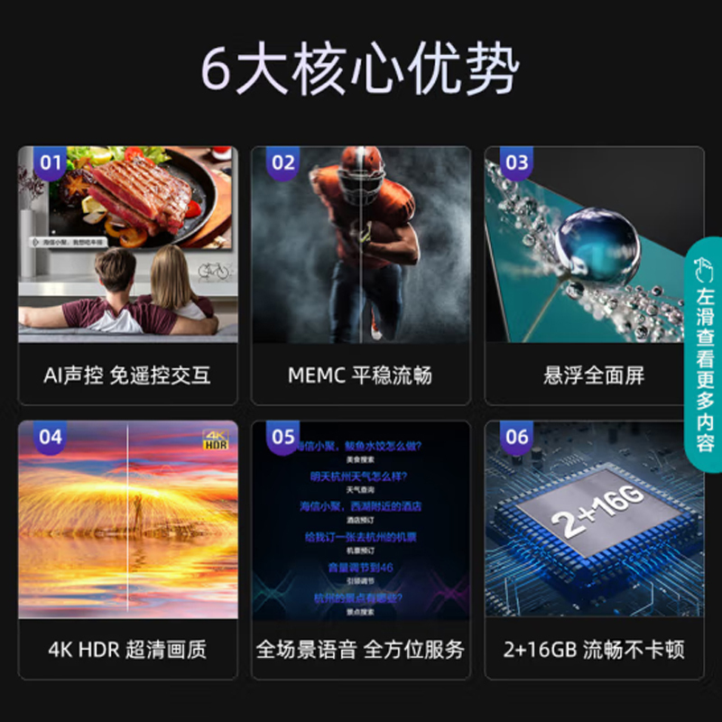 海信75英寸电视机 75E3F