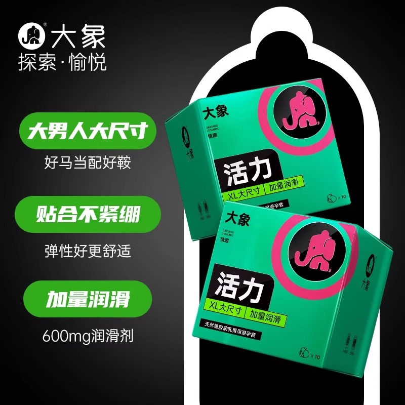 大象避孕套大号55MM超薄001安全套大号延时持久成人情趣用品byt高清大图