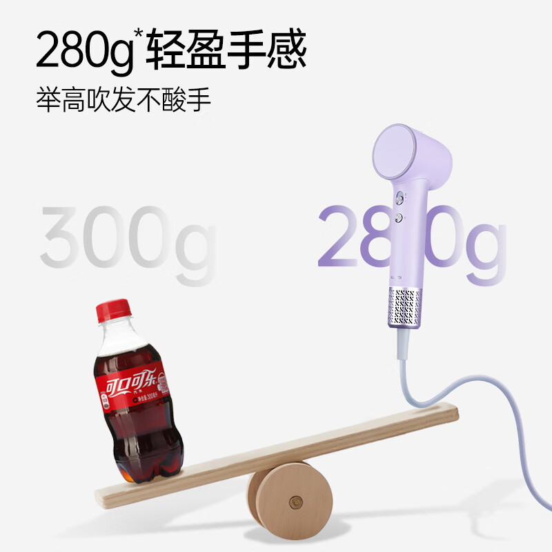 素士 mini高速吹风机 F1 风信紫高清大图