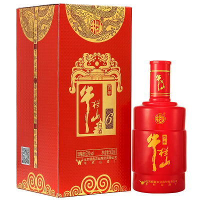 牛栏山 百年红6 浓香型白酒 50度 500ml 盒装