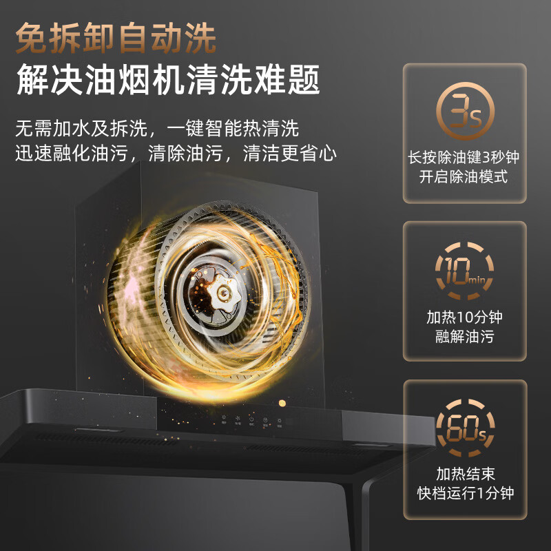 红日(RedSun)烟灶套装家用油烟机顶侧双吸22立方大吸力挥手感应自清洗抽油烟机吸油烟机厨电套装20H+YES218B