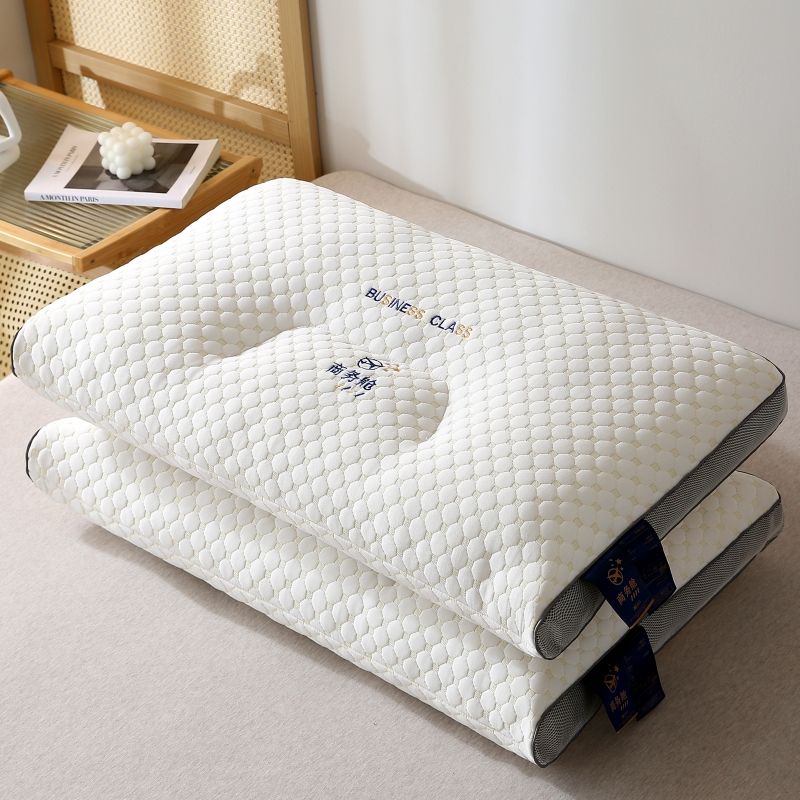 枕头柔软枕芯家用一对装单人枕头枕头一只 商务舱云端护颈枕【中枕】 两只装【品质保证】