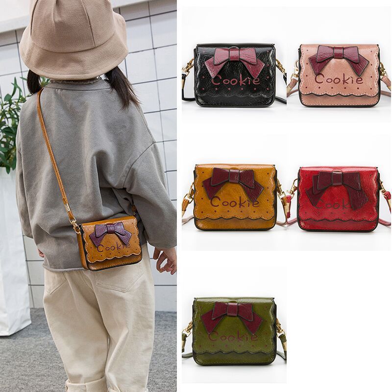 儿童包包新款女孩斜挎包潮流迷你单肩包女童百搭配饰包宝宝复古包浅