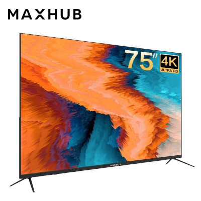 MAXHUB 75英寸 智慧商显会议电视 无线投屏液晶电视机 4K超高清HDR投影显示器企业智慧屏 W75PN3