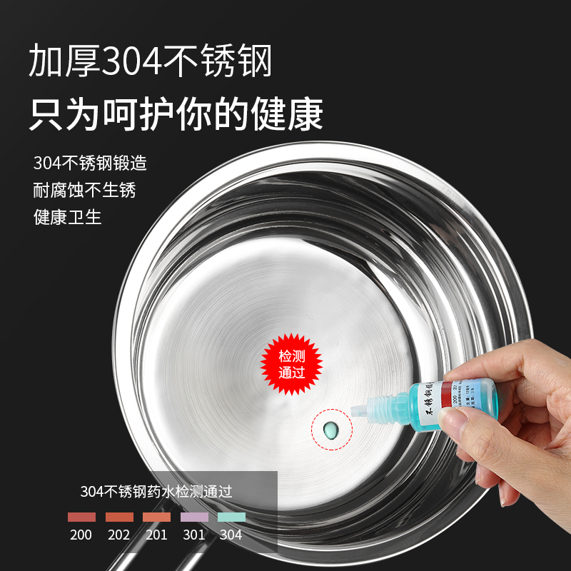 上亨不锈钢奶锅SHZH-BXG006-18cm不锈钢色高清大图