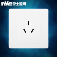 雷士照明NVC 开关插座面板家用一开双控5孔二三插暗装墙壁开关电源86型