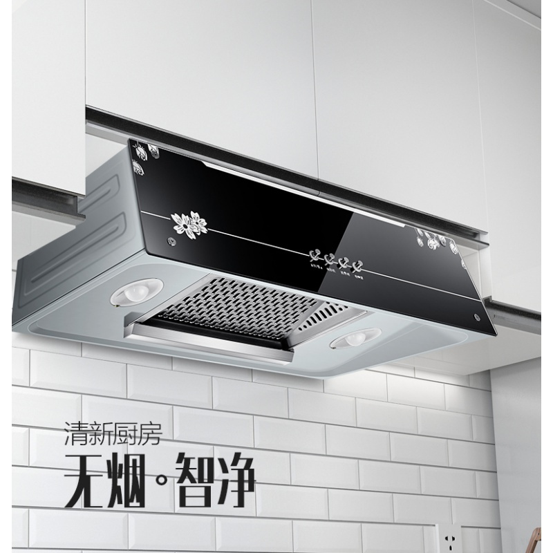 抽油烟机家用厨房大吸力自动清洗抽油畑机老式小型吸油烟机 特价开孔电机款1米烟管*保1年请先咨询客服定制商品
