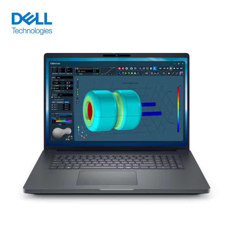 戴尔Dell Pro Max 18 Plus 18英寸图形移动工作站AI笔记本电脑 Ultra9-285HX 128G 8T SSD RTX Pro 5000-24G 2.5K高清大图