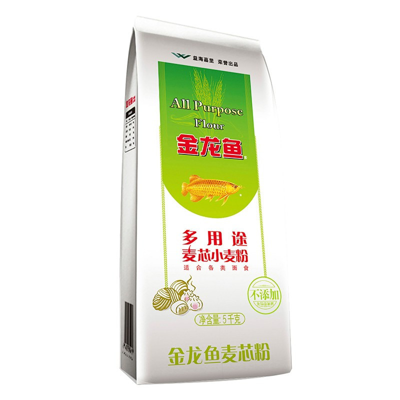 金龙鱼多用途麦芯粉5KG家用面粉通用面粉包子粉饺子粉馒头饼手擀面粉10斤袋装