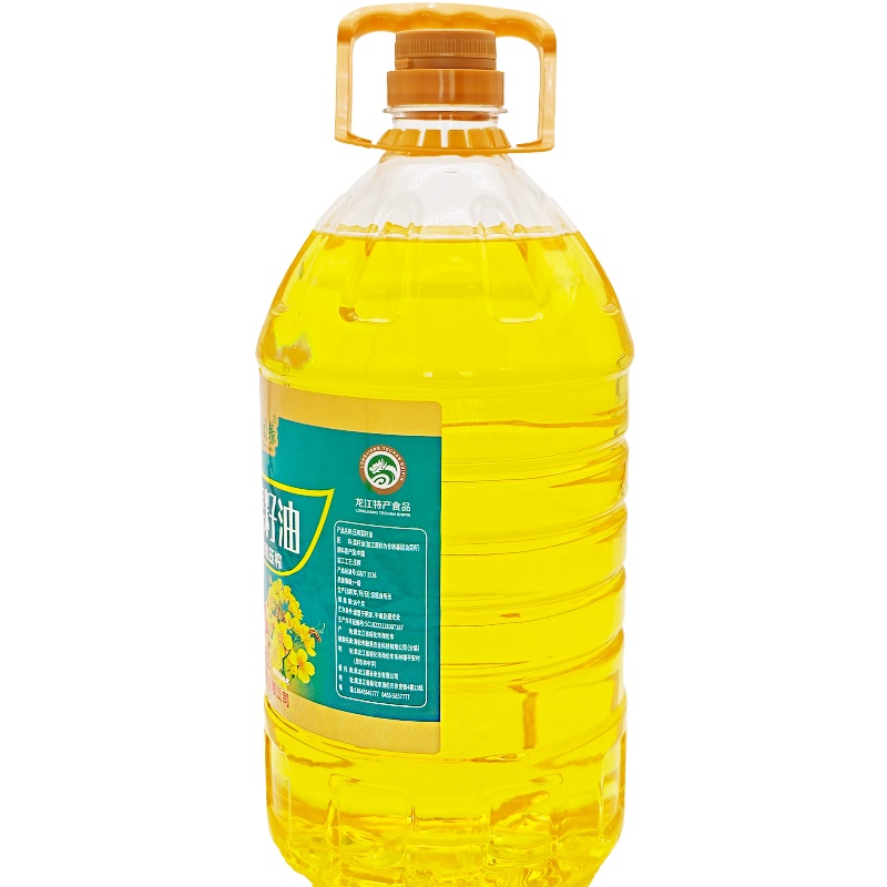 非转基因一级菜籽油5L高清大图