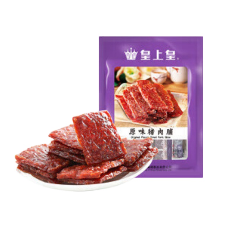 皇上皇 原味猪肉脯80g 方便速食 零食猪肉脯肉干开袋即食独立包装中华老字号原味休闲旅游零食