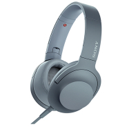 索尼(SONY)MDR-H600A 头戴式高解析度立体声耳机 有线控(月光蓝色)