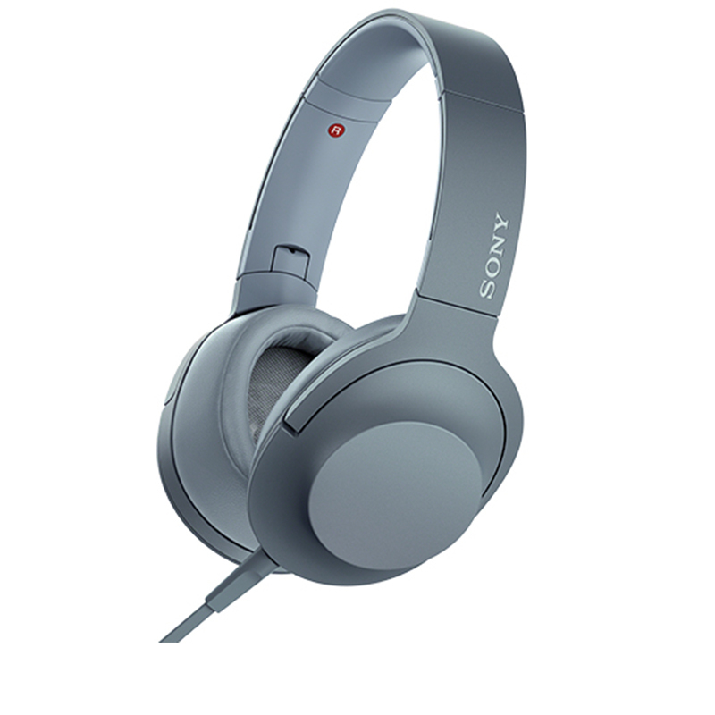 索尼(SONY)MDR-H600A 头戴式高解析度立体声耳机 有线控(月光蓝色)