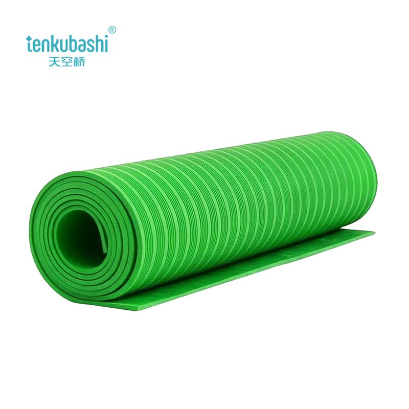 天空桥 绝缘垫 绿色条纹10mm*1m*5m 卷高清大图