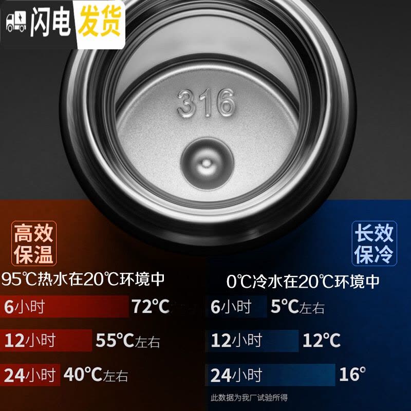 三维工匠保温杯男士女不锈钢水杯子便携大容量车载泡茶水杯定制刻字 枪灰色图片