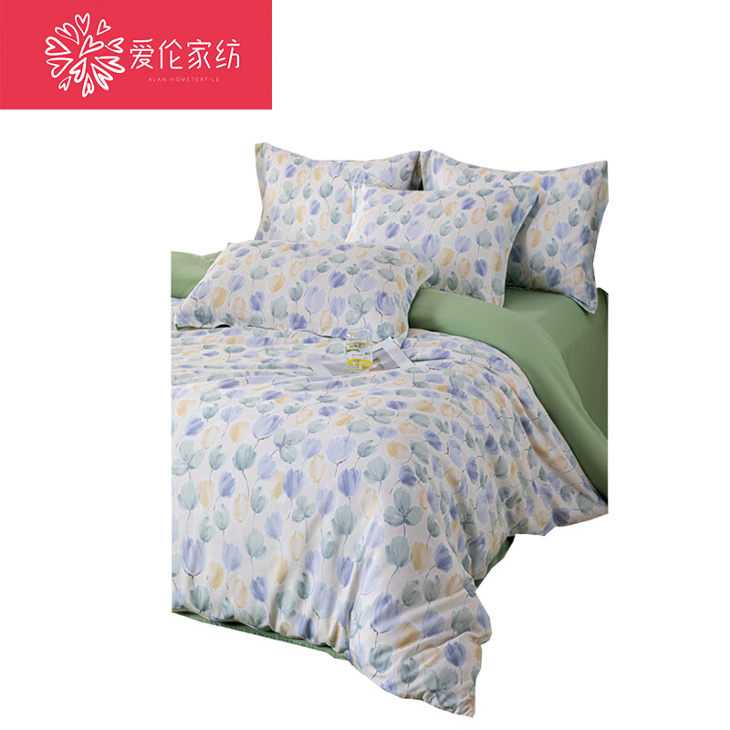 爱伦绿茵AL2016SJT水洗棉床品四件套200*230CM(套)高清大图