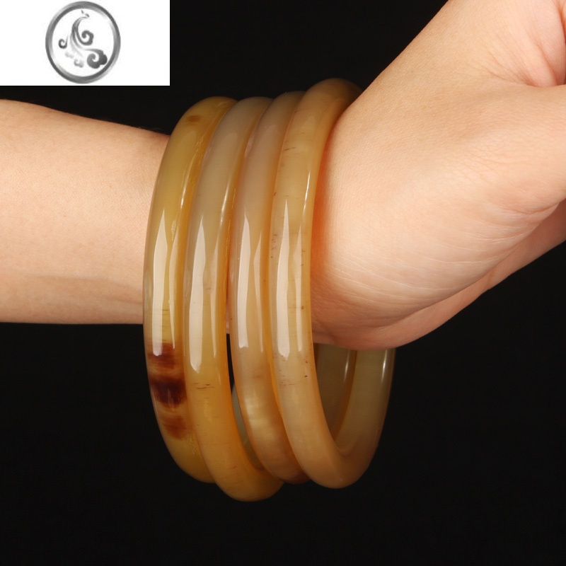 jimi牛角手镯时尚简约民族风个性镯子情侣男女手环手链送情人女友礼物