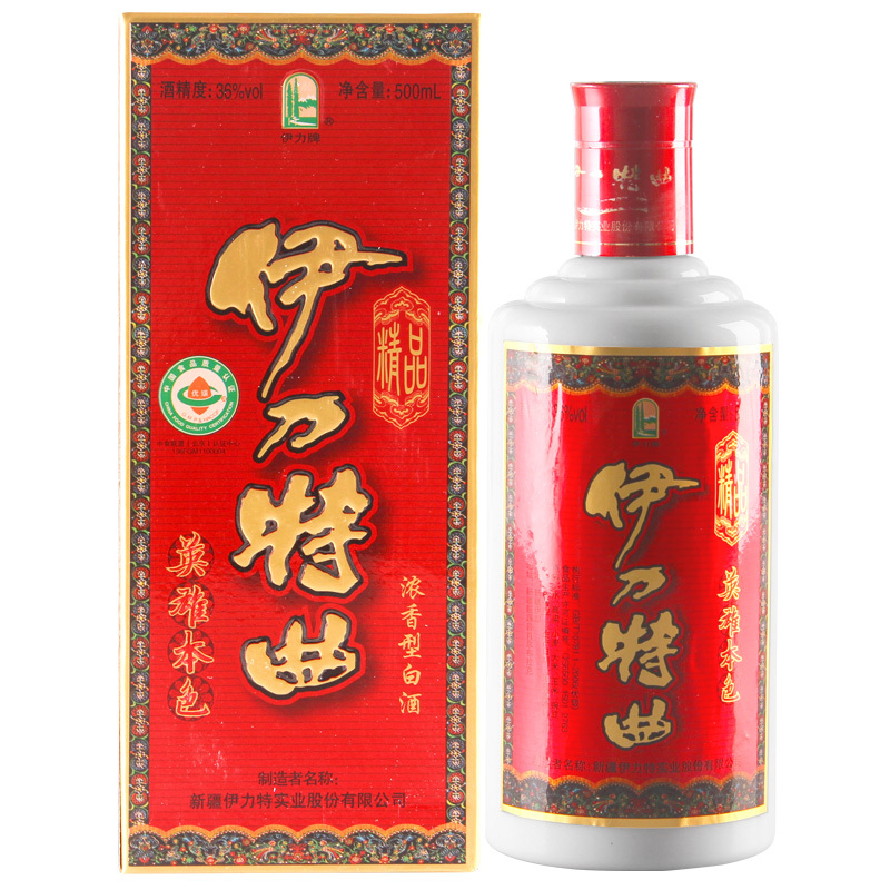 伊力特曲精品36度白酒500ml*6礼盒装浓香型 纯粮食酒宴请酒 新疆特产整箱装
