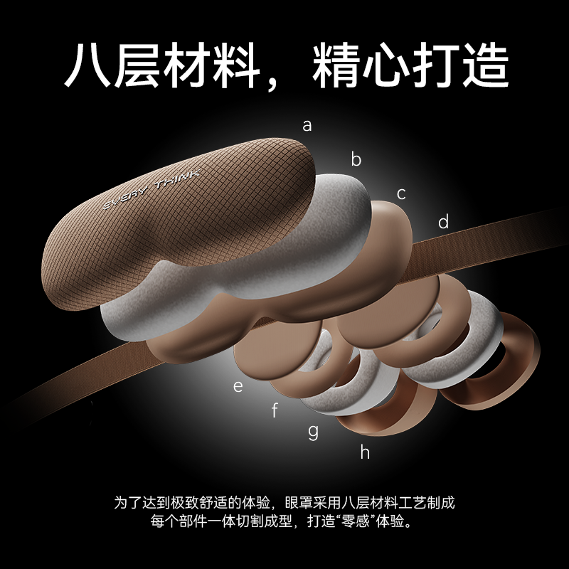 睡洞EVERYTHINKN 柔光眼罩Ve2紫色高清大图