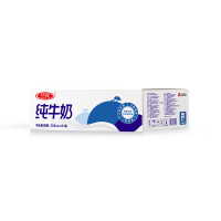 【中粮我买网】三元 小方白 纯牛奶250ml*24 新老包装随机发